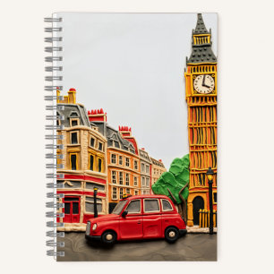London Street Scene in Playdough Notizbuch