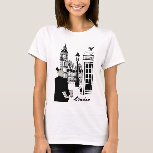 London-Szene T-Shirt (Vorderseite)