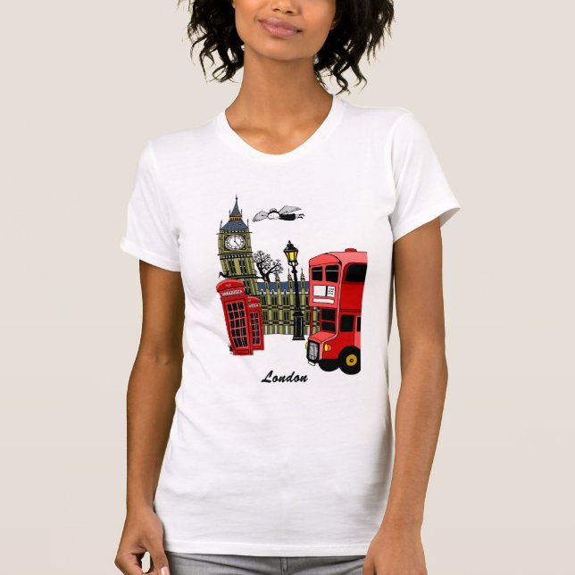London-Szene T-Shirt (Vorderseite)