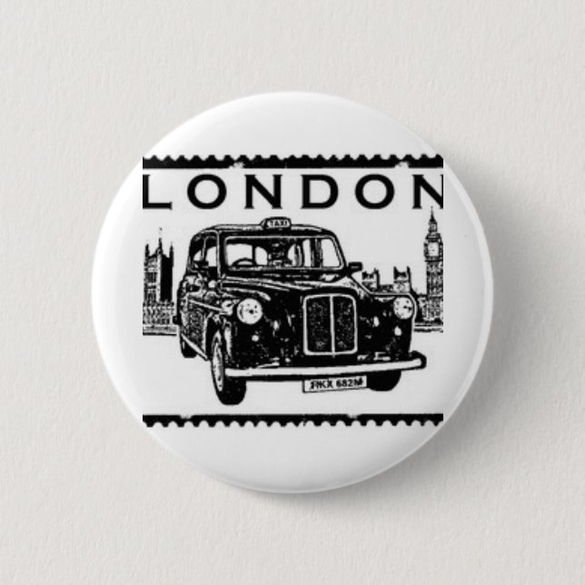 London-Taxi Button (Vorderseite)