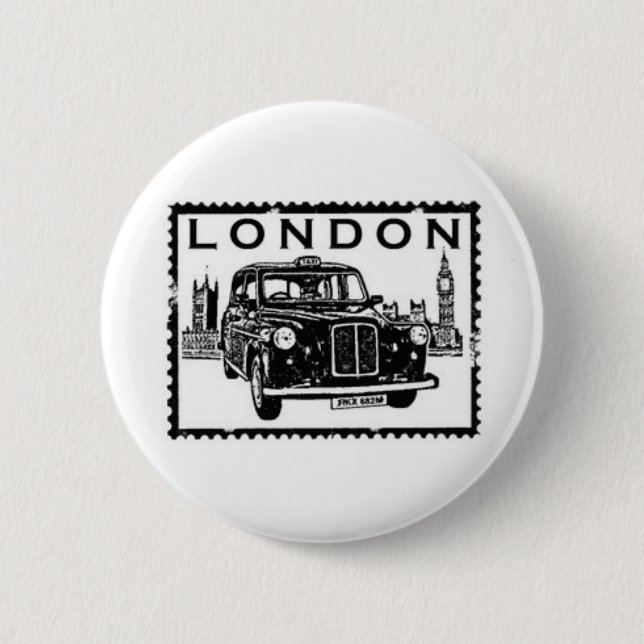 London-Taxi Button (Vorderseite)