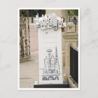London Telefonzelle Kunst Vintage-Foto Postkarte