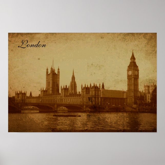 London Thames Poster (Vorne)