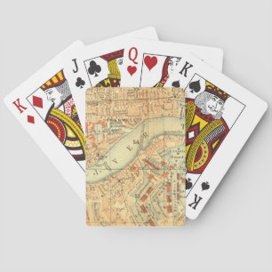London Thames Vintage Map Spielkarten
