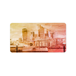 London - The City Adressaufkleber