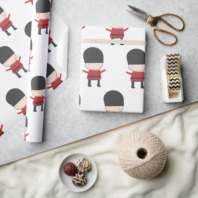 London Theme Royal Guard Geschenkpapier (Kunsthandwerk)
