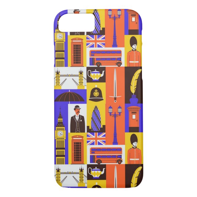 London Themed Case-Mate iPhone Hülle (Rückseite)