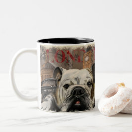London Themed Decor Zweifarbige Tasse