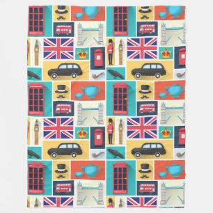 London Themed Fleecedecke