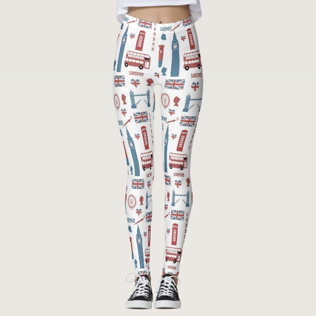 London Themed Leggings (Vorderseite)