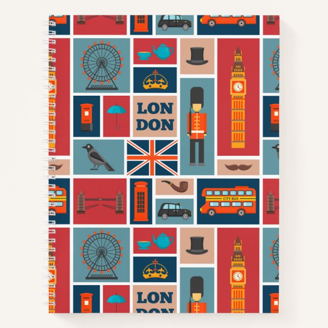 London Themed Notizbuch (Vorderseite)