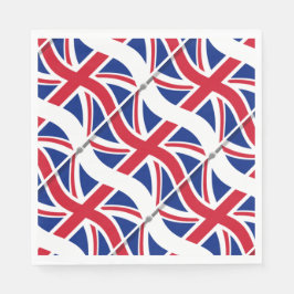 London Themed Party Union Jack Paper Napkins Serviette