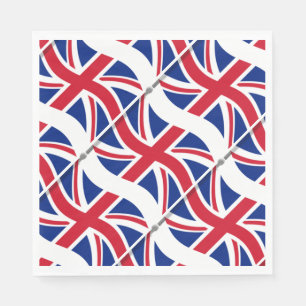 London Themed Party Union Jack Paper Napkins Serviette