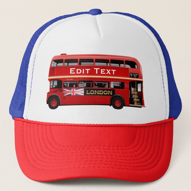 London themenorientiert truckerkappe (Vorderseite)