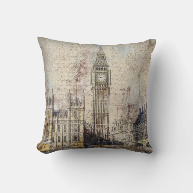London-Throw-Kissen Kissen (Vorderseite)