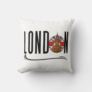 London Throw Pillow Kissen