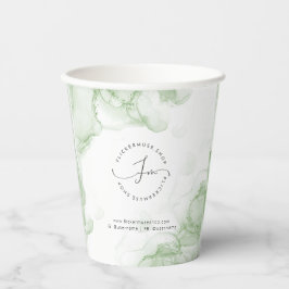 London Tine Watercolor Business Paper Cup Pappbecher