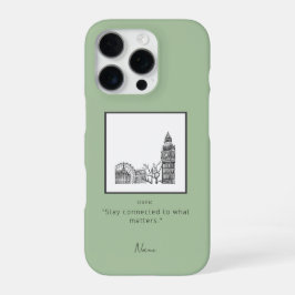 London Tone Sketch iPhone Case iPhone 16 Pro Hülle