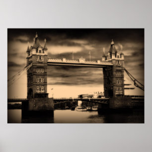 London Tower Bridge Poster
