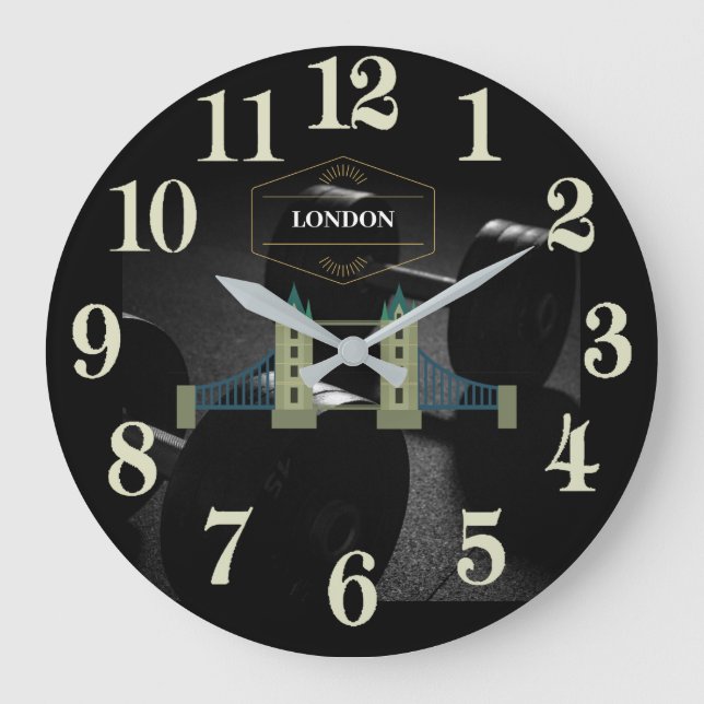 London    TowerBridge Große Wanduhr (Vorderseite)