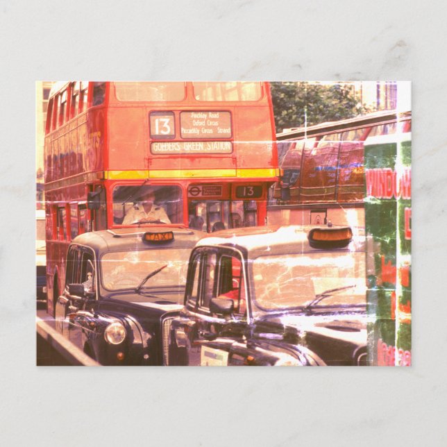London Traffic Postkarte (Vorderseite)