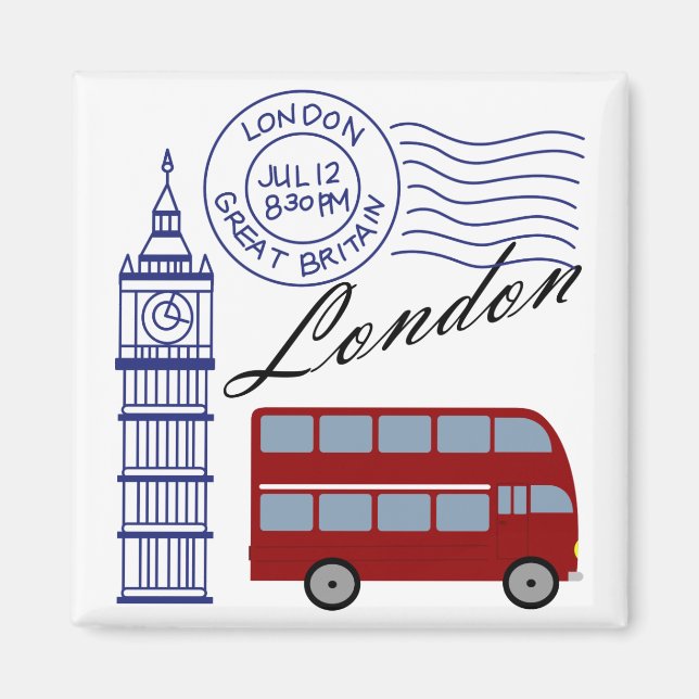 London Travel Magnet (Vorne)