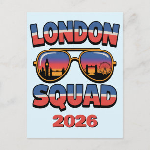 London-Truppe passend für Freunde, Familie, Mädch Postkarte