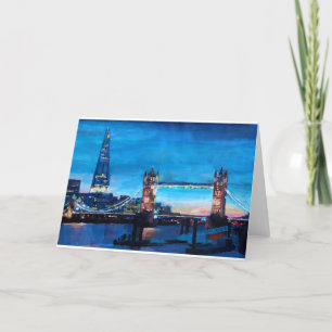 London-Turm-Brücke mit der Scherbe Karte