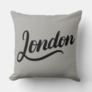 London-Typografie-Wurfs-Kissen Kissen