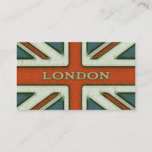 London UK Flagge Visitenkarte