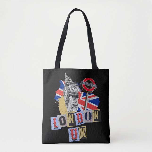 London UK Retrodesign Tasche (Vorderseite)