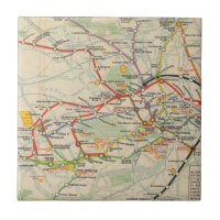 London-Untergrund-Eisenbahn-Karte