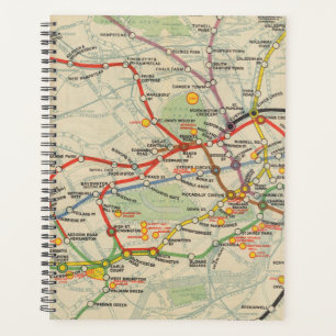 London Untergrund Railways Karte Planer