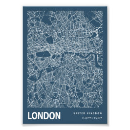 London - Vereinigtes Königreich - Blueprint City M Fotodruck