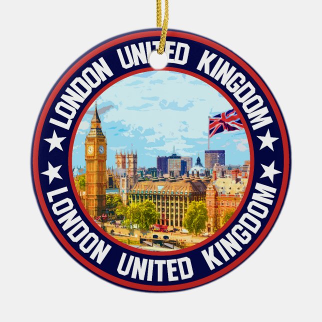 London Vereinigtes Königreich Keramik Ornament (Vorne)