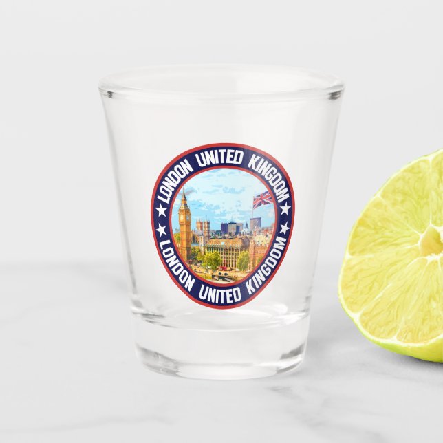 London Vereinigtes Königreich Schnapsglas (Vorderseite)