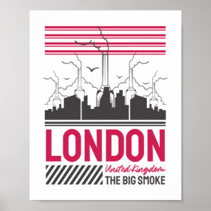London Vereinigtes Königreich The Big Smoke Urban Poster