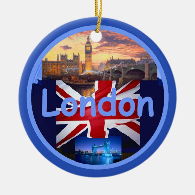 LONDON-Verzierung Keramikornament (Vorne)