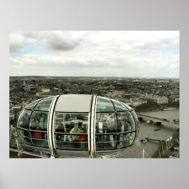 LONDON VIEW VIA LONDON EYE PODS Poster (Vorne)