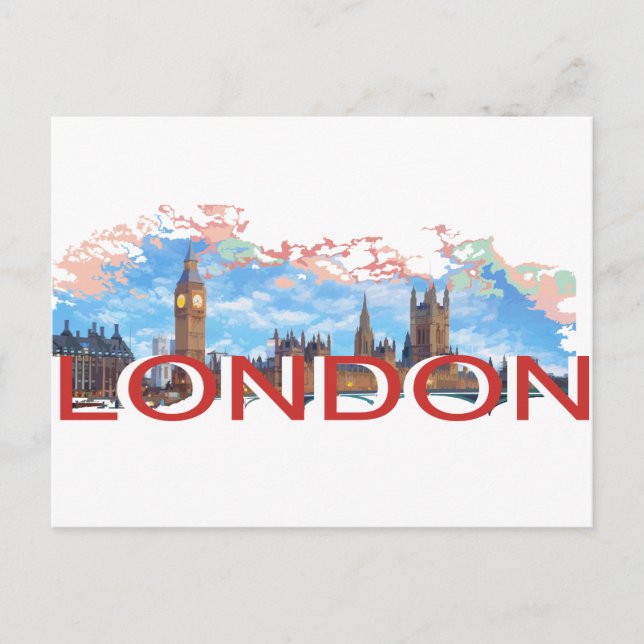London Vintag Postkarte (Vorderseite)
