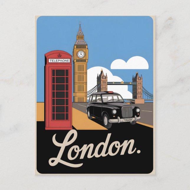 London Vintag Postkarte (Vorderseite)