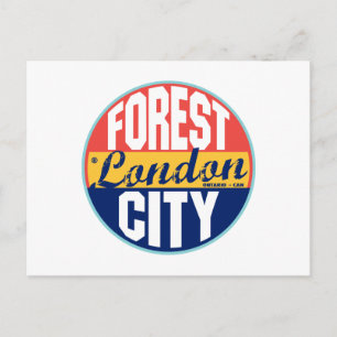 London Vintage Etikett Postkarte