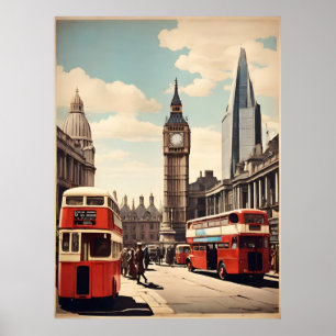 London Vintage-Plakat Poster