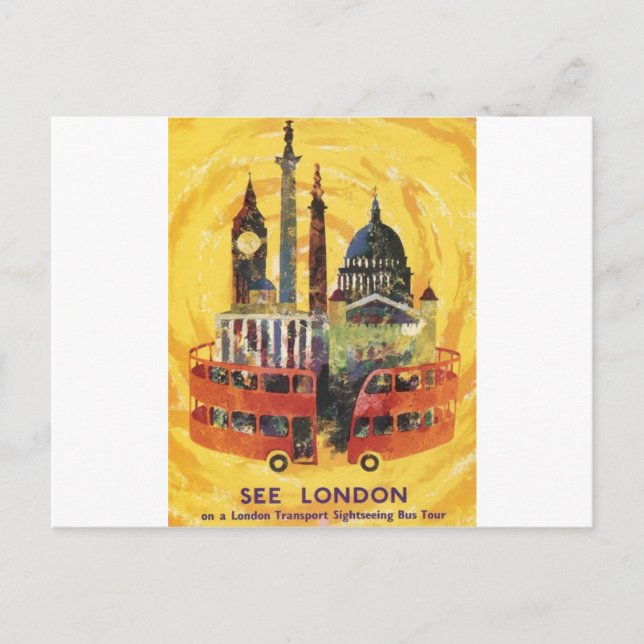 london vintage postkarte (Vorderseite)