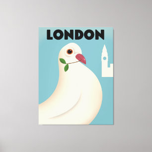 London Vintage-Reiseposter. Leinwanddruck