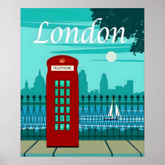 London Vintage-Reiseposter Poster
