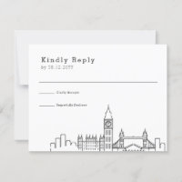 London Wedding | Stilisierte Skyline-UAWG