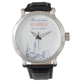 London Wedding Trauzeuge Armbanduhr