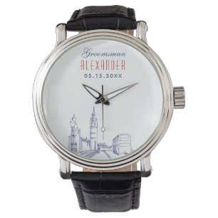 London Wedding Trauzeuge Armbanduhr