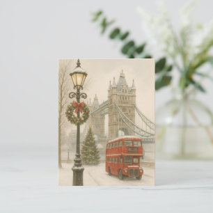 London-Weihnachtspostkarte – Weihnachtsgeschenk Postkarte